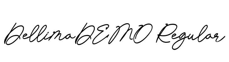 DellimaDEMO-Regular  font caratteri gratis
