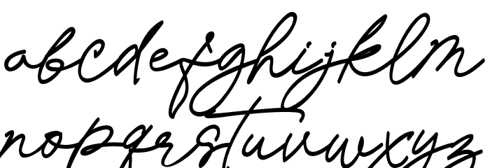 DellimaDEMO-Regular Font LOWERCASE