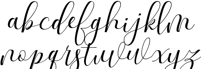 Dellima Font LOWERCASE