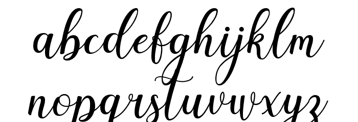 Dellisa Demo Font LOWERCASE