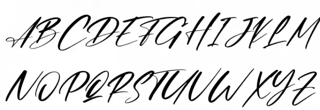 Dellisa Roslytta Italic Caratteri MAIUSCOLE