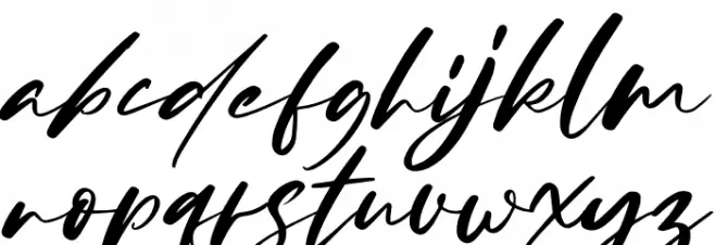 Dellisa Roslytta Italic फ़ॉन्ट लोअरकेस