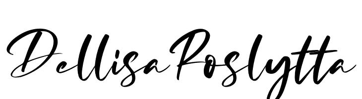 Dellisa Roslytta  Скачать бесплатные шрифты