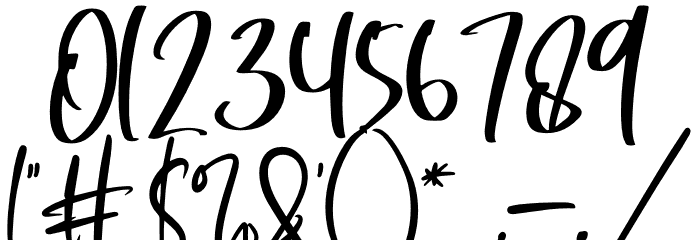 Dellisa Roslytta Font OTHER CHARS