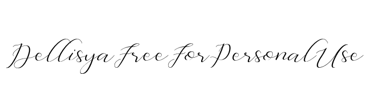 Dellisya Free For Personal Use  免费字体下载