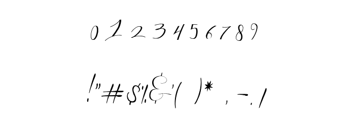 Dellisya Free For Personal Use Font OTHER CHARS