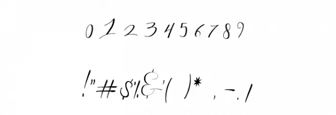 Dellisya Free For Personal Use Font OTHER CHARS