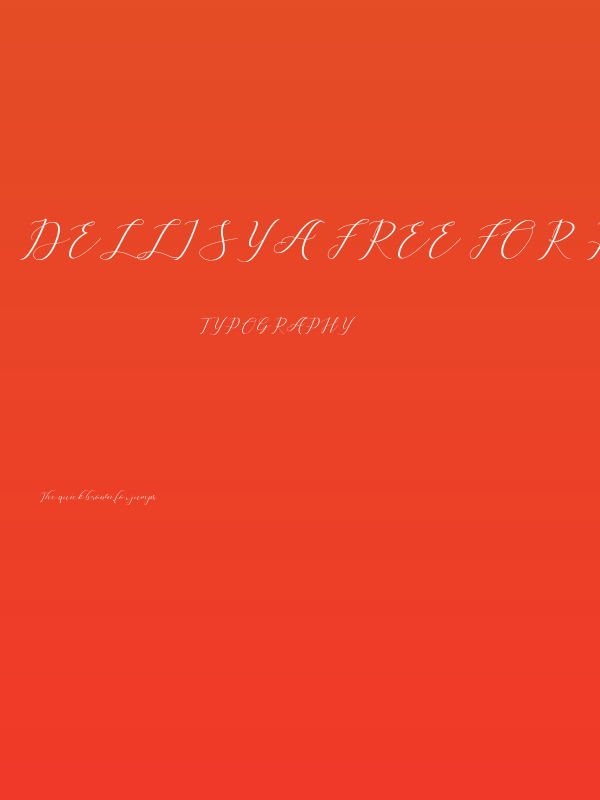 Dellisya Free For Personal Use Poster