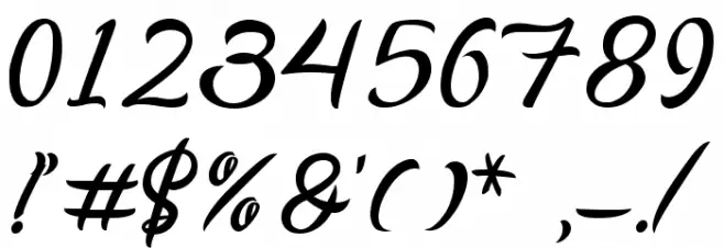 Dellon Font OTHER CHARS