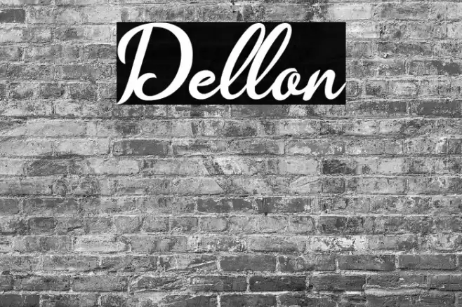 Dellon Font examples