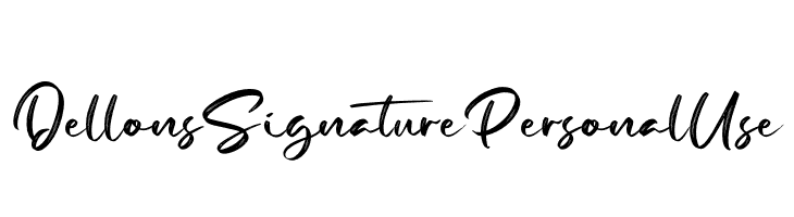 Dellons Signature Personal Use  नि: शुल्क फ़ॉन्ट्स डाउनलोड