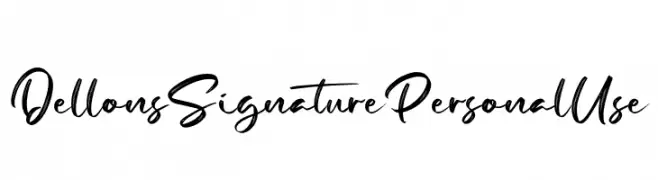 Dellons Signature Personal Use  Fuentes Gratis Descargar