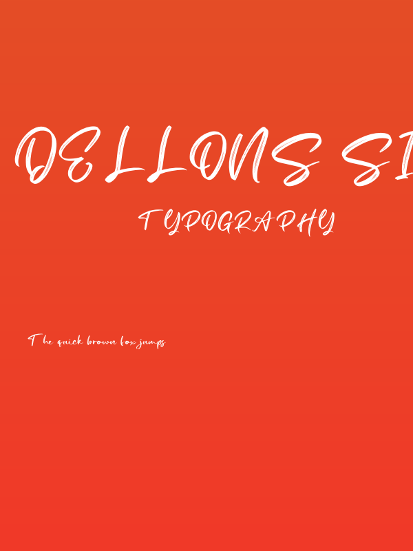 Dellons Signature Personal Use Poster