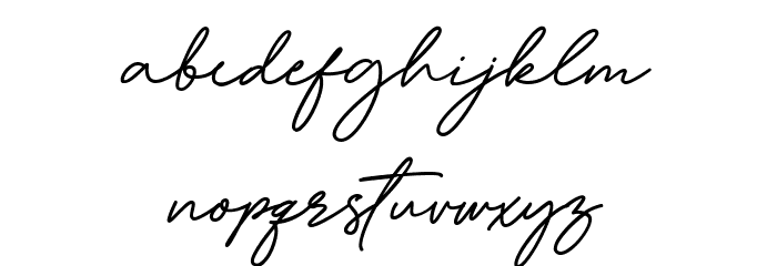 Dellynda Font LOWERCASE