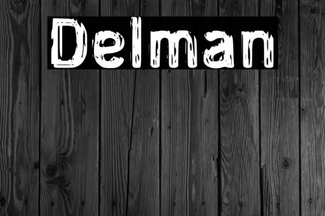 Delman Font examples