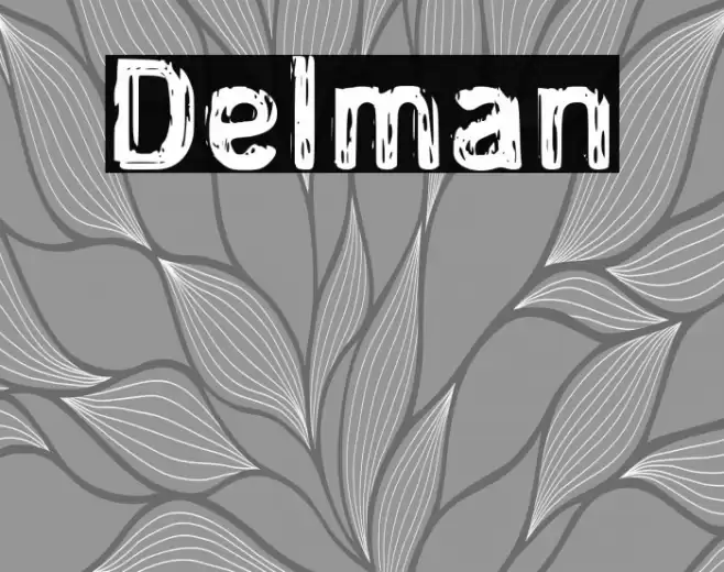 Delman Font examples