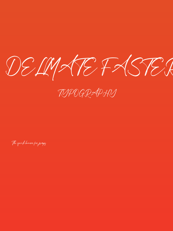 Delmate Fasteria Poster