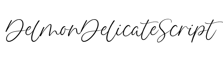 Delmon Delicate Script Font - FFonts.net