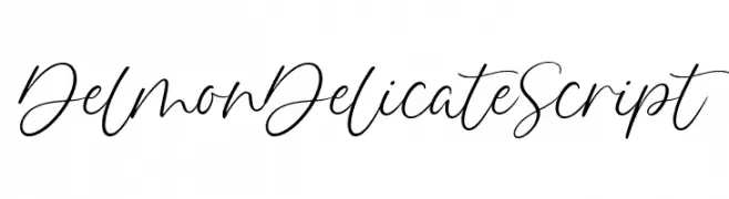 Delmon Delicate Script  Frei Schriftart Herunterladen