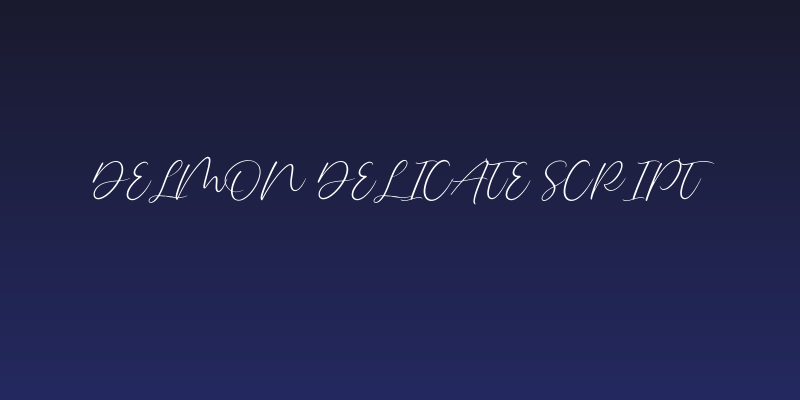 Delmon Delicate Script Social Header