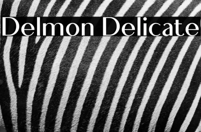 Delmon Delicate Font examples