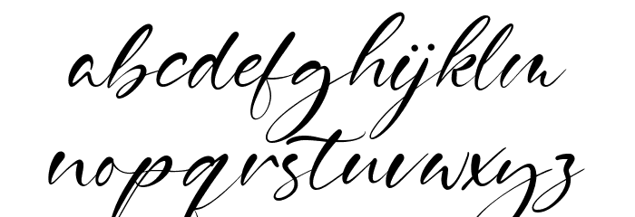 Delmona Font LOWERCASE