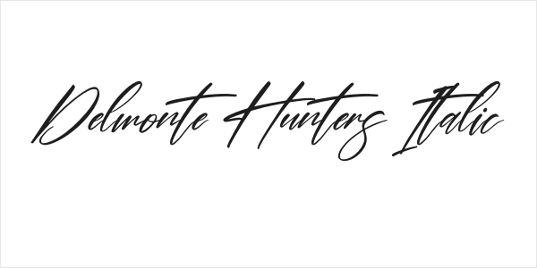 Delmonte Hunters Italic Logo