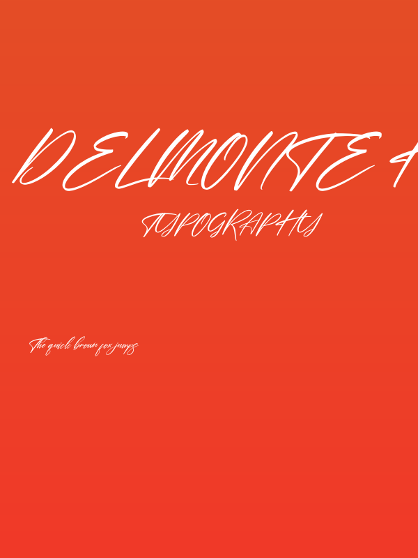 Delmonte Hunters Italic Poster