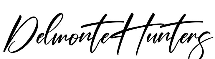 Delmonte Hunters  Frei Schriftart Herunterladen