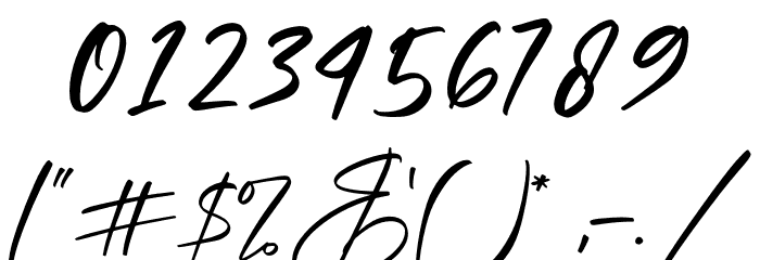 Delmonte Hunters Font OTHER CHARS