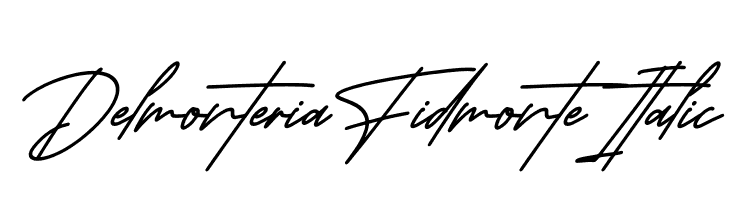 Delmonteria Fidmonte Italic  Frei Schriftart Herunterladen