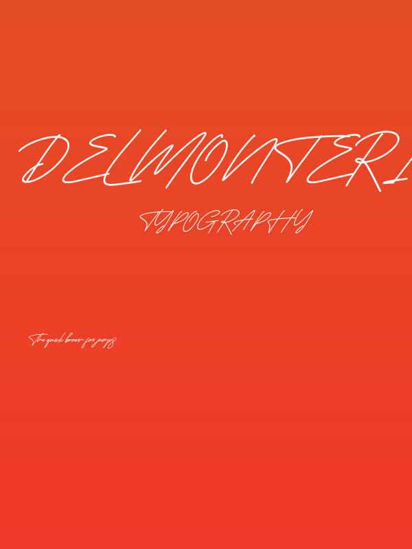 Delmonteria Fidmonte Italic Poster