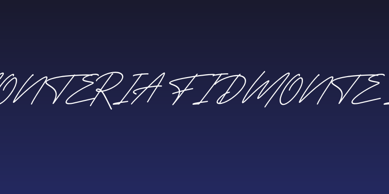 Delmonteria Fidmonte Italic Social Header