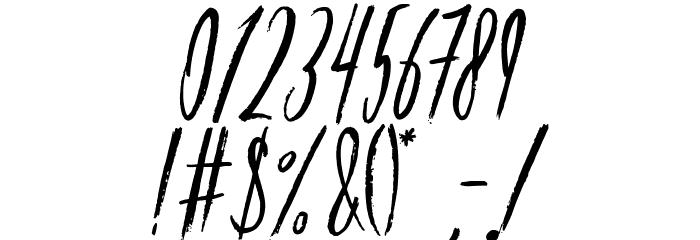 Delmonty DEMO Font OTHER CHARS