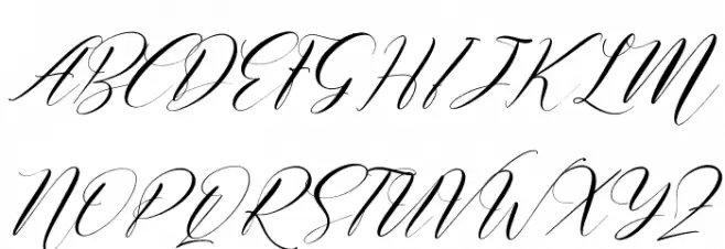 Delmore Italic 字体 大写