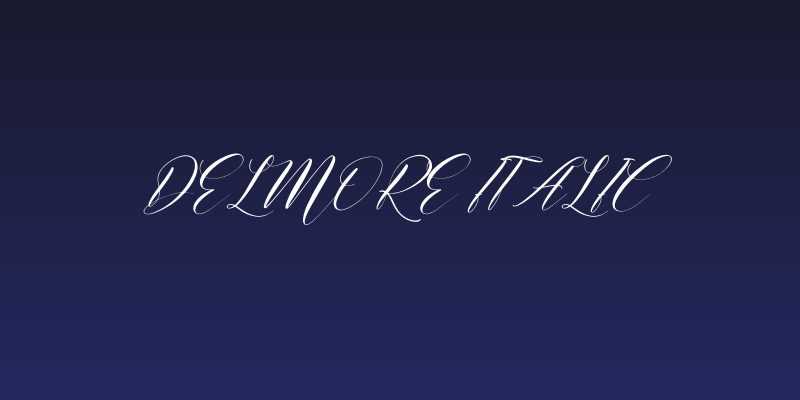 Delmore Italic Social Header