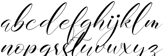 Delmore Font LOWERCASE