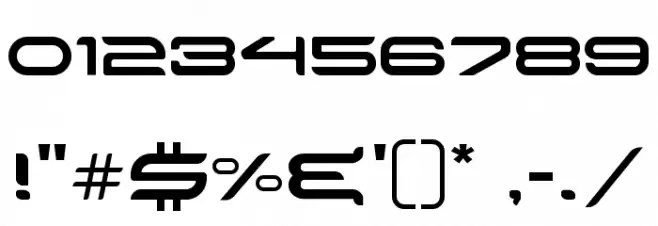 Delogs Goes Hi-Tech Font OTHER CHARS