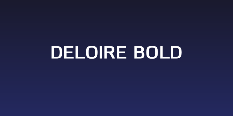 Deloire Bold Social Header
