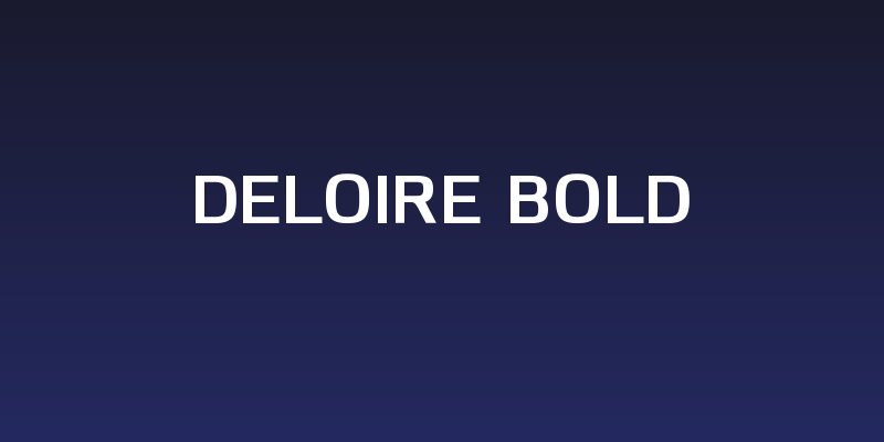 Deloire Bold Social Header