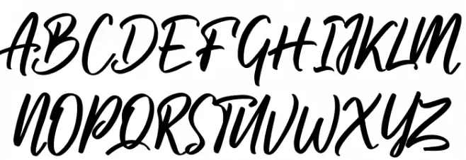 Deloissta Free Regular フォント 大文字