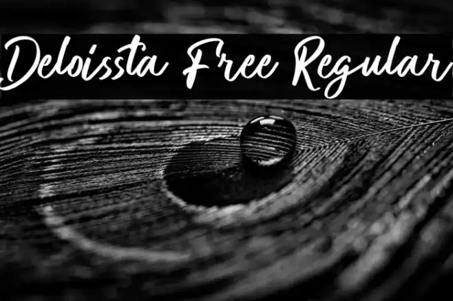 Deloissta Free Regular Font examples