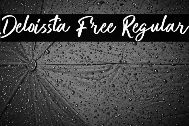 Deloissta Free Regular Font examples