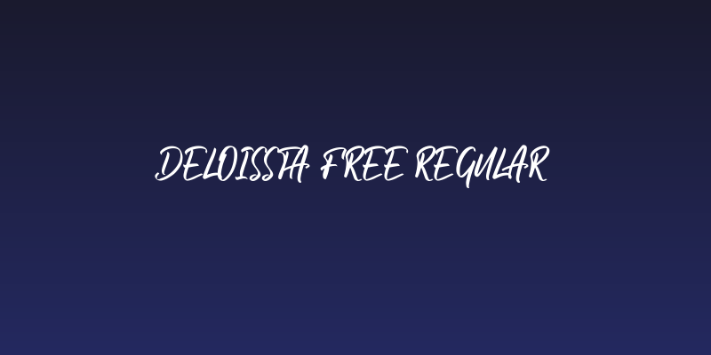 Deloissta Free Regular Social Header