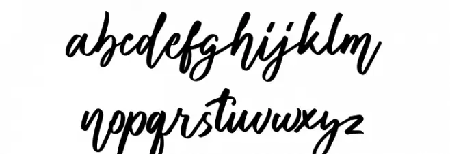 Deloissta Free Regular Schriftart Kleinbuchstaben