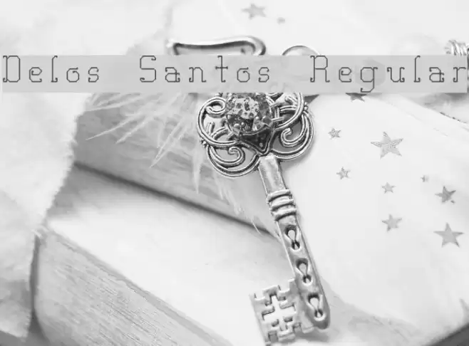 Delos Santos Regular Font examples