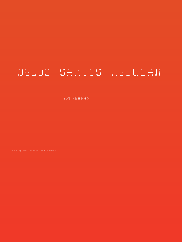 Delos Santos Regular Poster