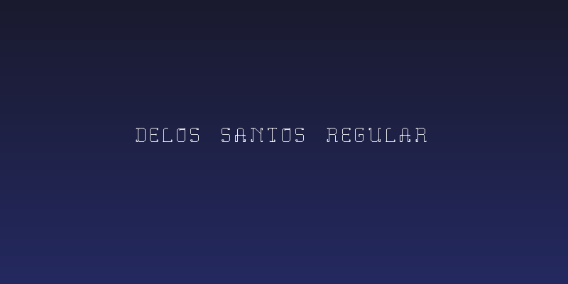 Delos Santos Regular Social Header