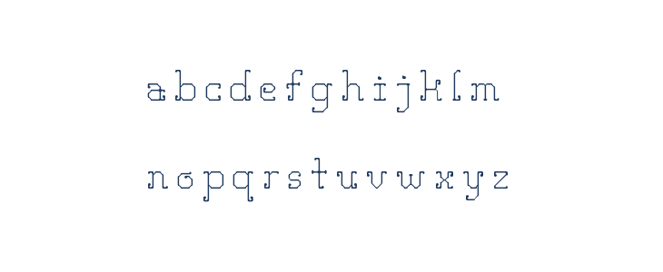 Delos Santos Regular Lowercase