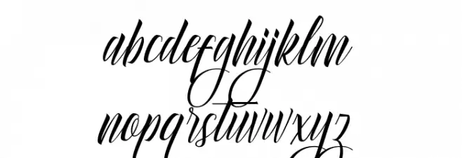 Delphin Spring DEMO Regular Font LOWERCASE